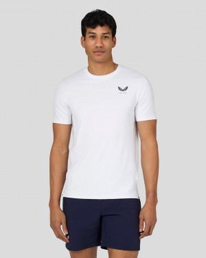 Castore Active Short Sleeve Performance T-Shirt White | CLTZB4658