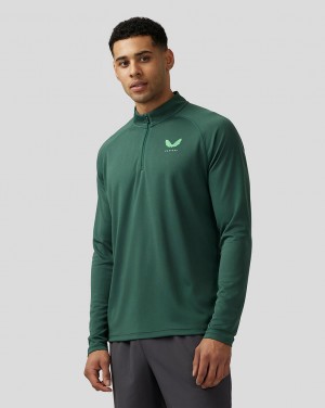 Castore Adapt Quarter Zip Top Green | QFCGD9432