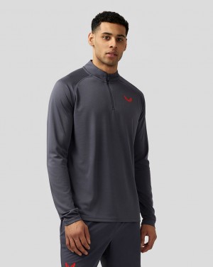 Castore Adapt Quarter Zip Top Pewter Blue | DLQGA3512