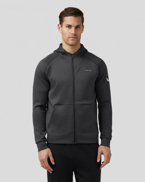 Castore Aeroscuba Zip-Through Hoodie Gunmetal | UGAMQ7638