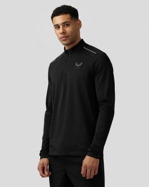 Castore Apex Aeromesh Quarter Zip Black | UAEXM1526