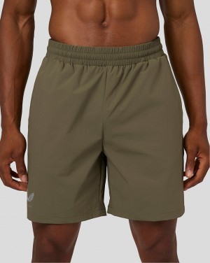 Castore Flow Breathable Woven Shorts Olive | EOBHZ0163