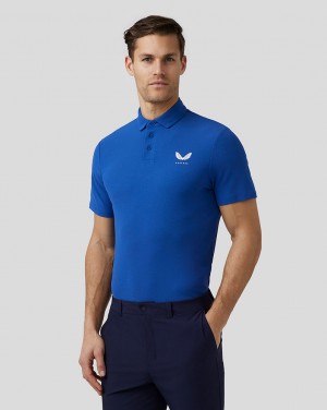 Castore Golf Essential Polo Royal Blue | QLVNK0762