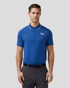 Castore Golf Tech Polo Royal Blue | FEKYW2391