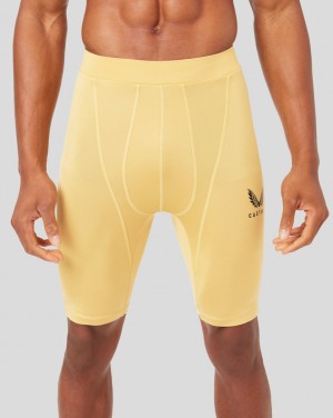 Castore Honey Gold Baselayer Shorts | EADHF8379