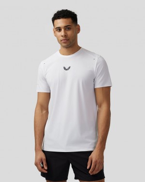 Castore Zone Ventilated Training T-Shirt White | OQKFB0613