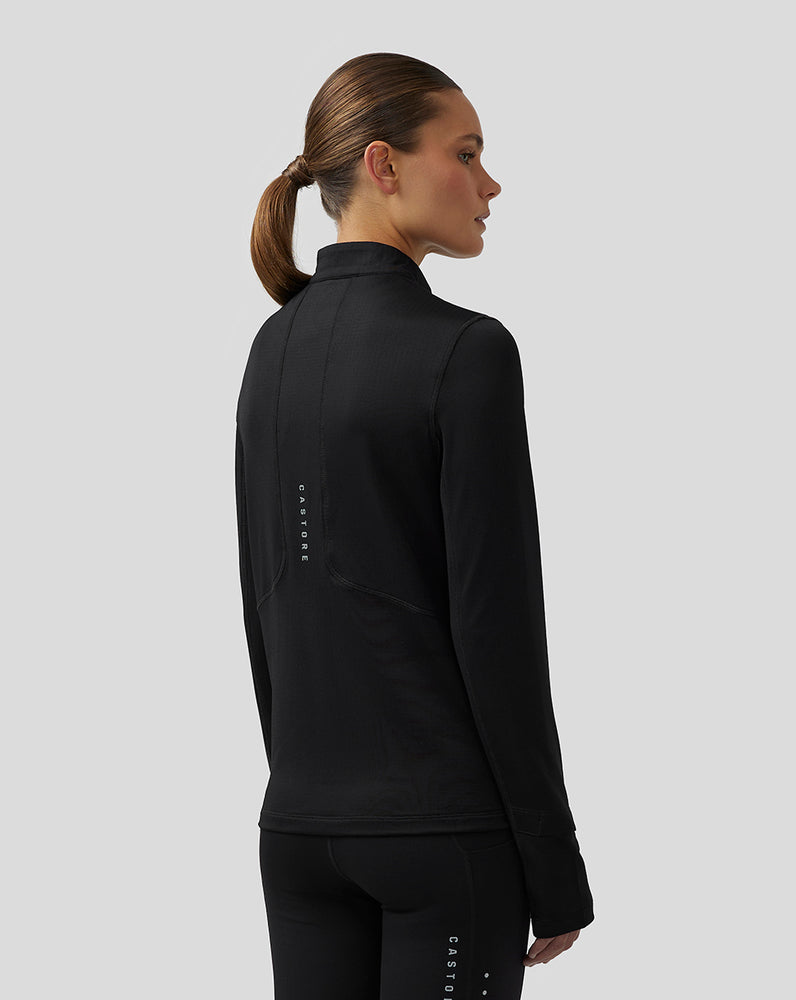 Castore Active Long Sleeve Half Zip Midlayer Top Black | CKGBP2861