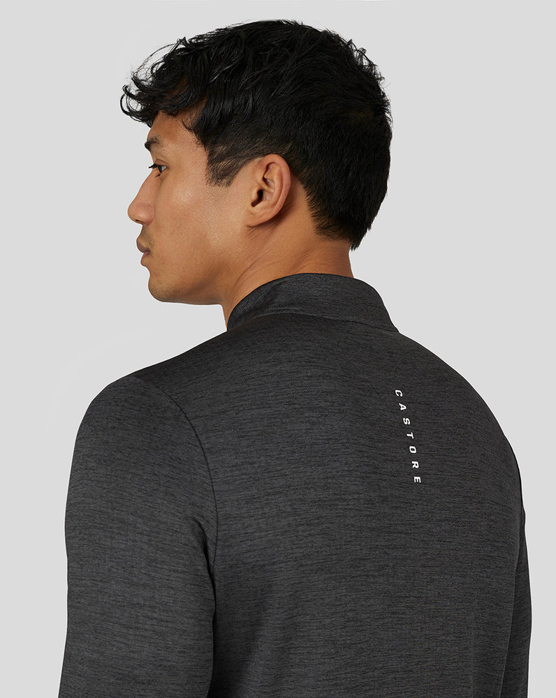 Castore Active Long Sleeve Marl Quarter Zip Gunmetal | VQHZI1568