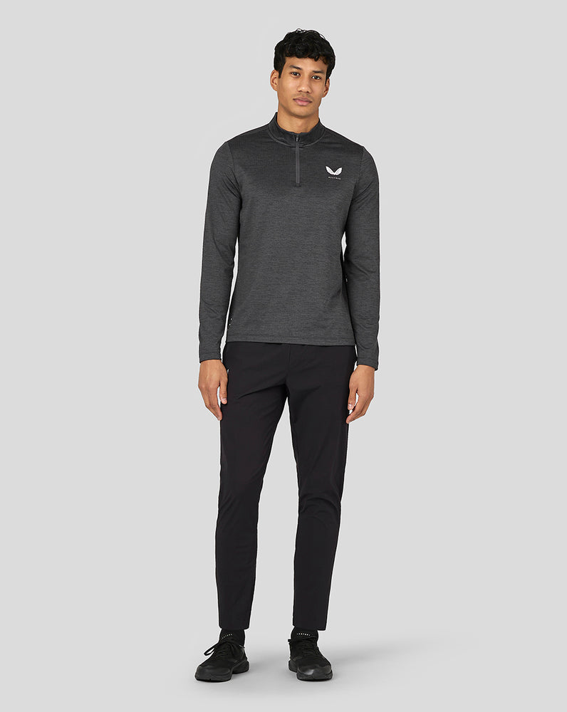 Castore Active Long Sleeve Marl Quarter Zip Gunmetal | VQHZI1568