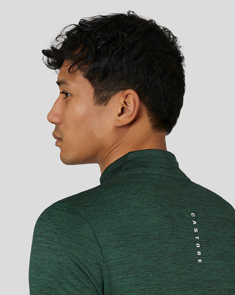 Castore Active Marl Quarter Zip Green | KQJVZ5391