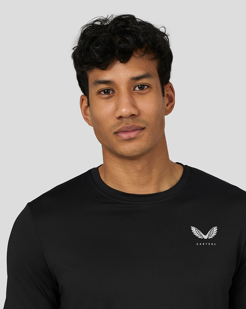 Castore Active Short Sleeve Performance T-Shirt Black | YHEXW0564