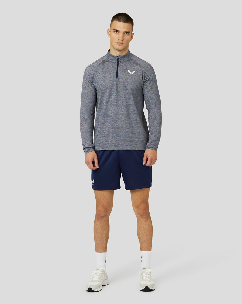 Castore Adapt Long Sleeve Standard Quarter Zip Top Navy | JAOUX2398