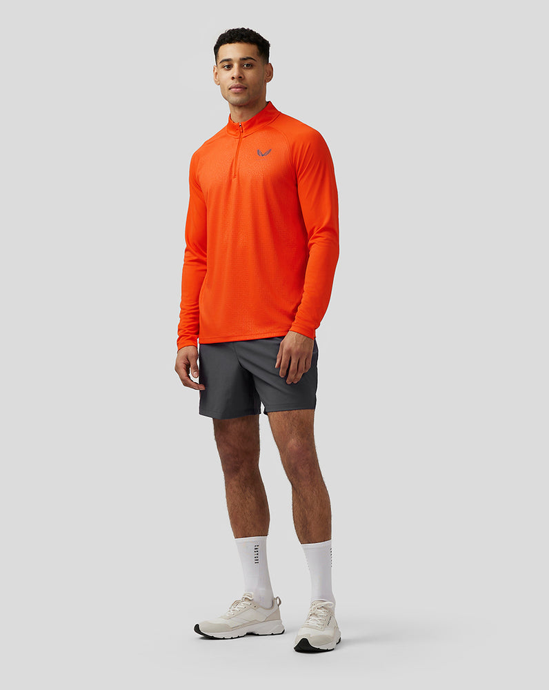 Castore Adapt Quarter Zip Top Deep Orange | JDUET2409