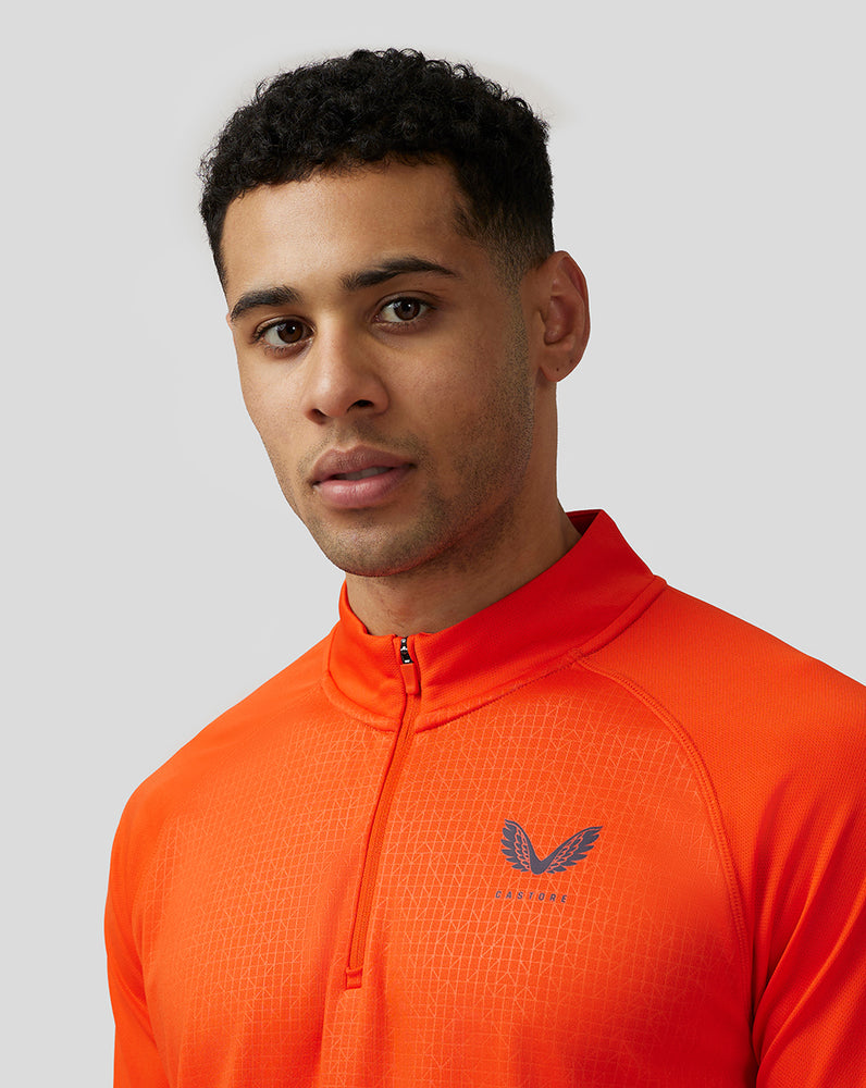 Castore Adapt Quarter Zip Top Deep Orange | JDUET2409