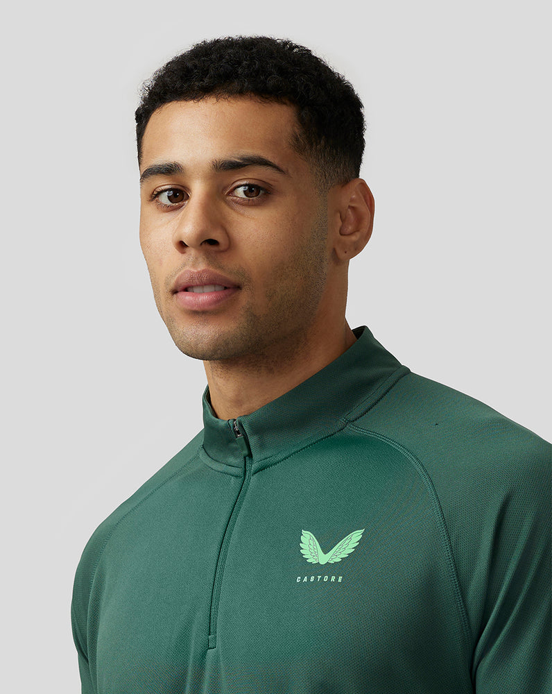 Castore Adapt Quarter Zip Top Green | QFCGD9432