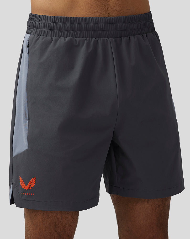 Castore Apex 6” Woven Shorts Pewter Blue | THACU4750