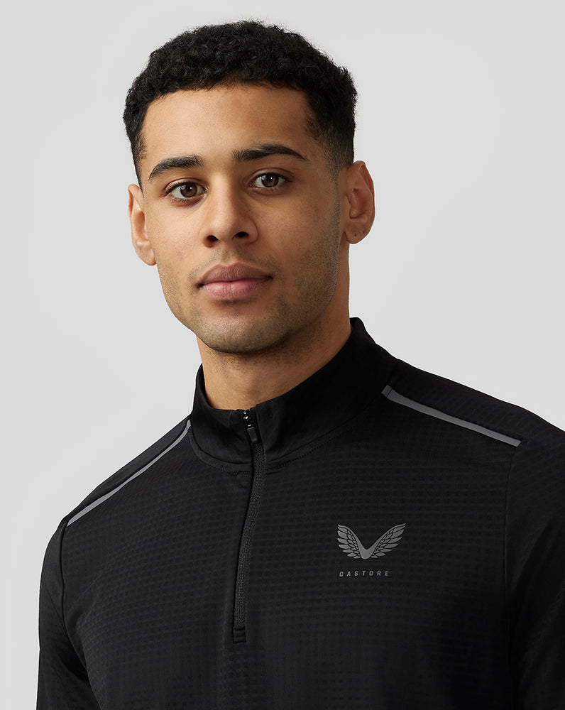 Castore Apex Aeromesh Quarter Zip Black | IVUQN5089