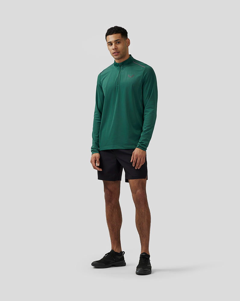 Castore Apex Aeromesh Quarter Zip Green | DNZYH3124