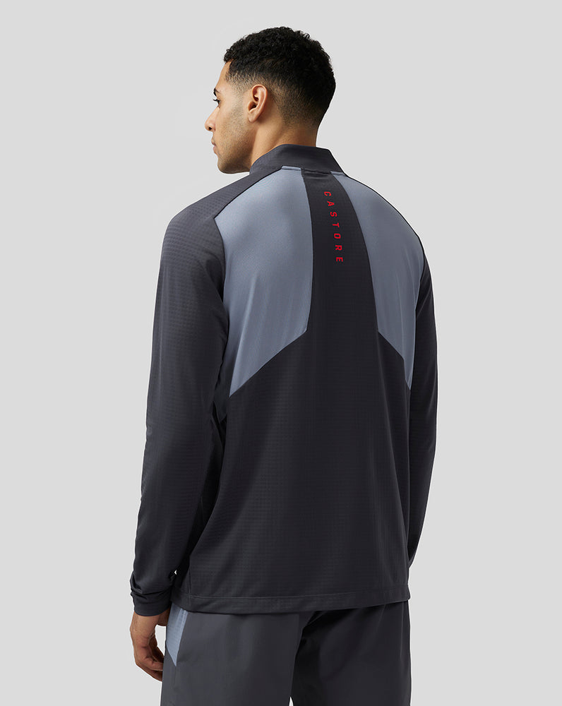 Castore Apex Aeromesh Quarter Zip Pewter Blue | PATSJ8239