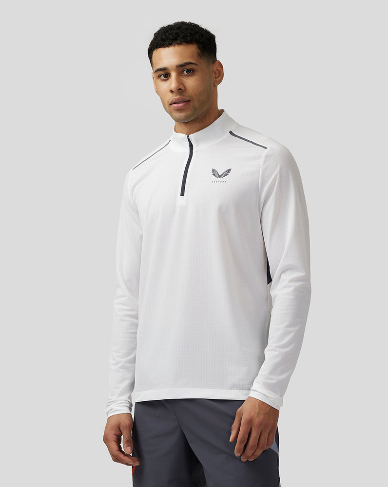 Castore Apex Aeromesh Quarter Zip White | KYXLC3019