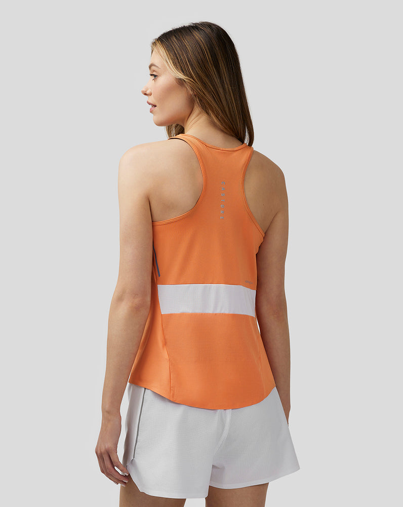 Castore Apex Lightweight Panelled Tank Top Dusty Orange | IORWX7908