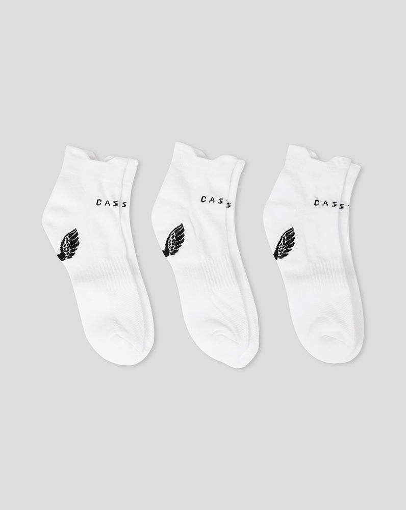 Castore Cushioned Ankle Socks 3 Pack White | ARYHO4850