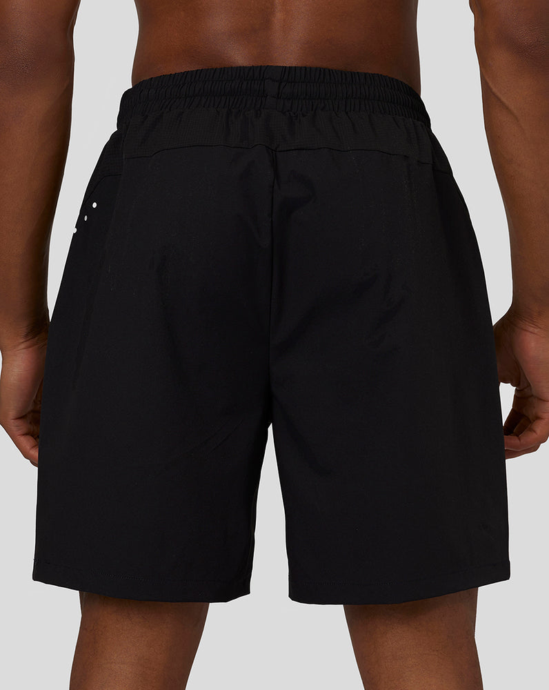 Castore Flow Lightweight Woven Shorts Black/Bright Green | XEPNT6817