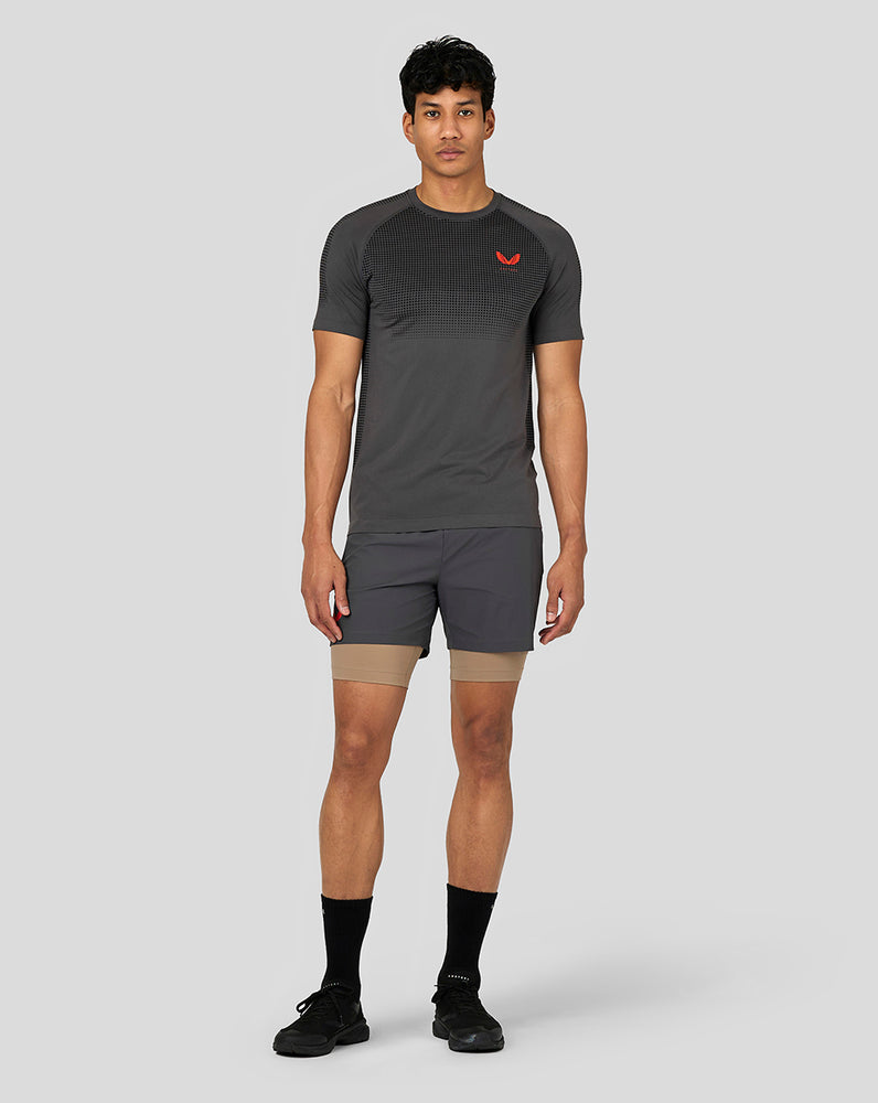 Castore Flow Seamless Training T-Shirt Gunmetal | KNTIP7398