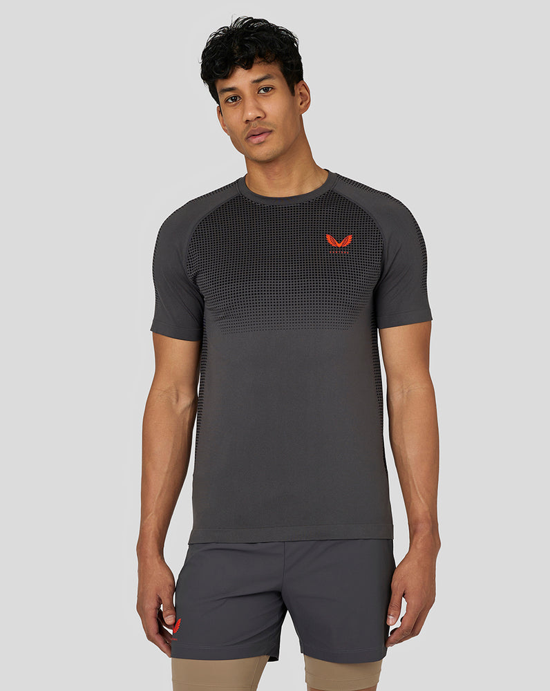 Castore Flow Seamless Training T-Shirt Gunmetal | KNTIP7398