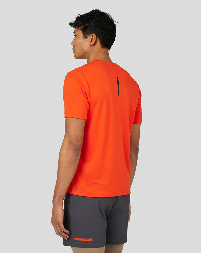 Castore Flow Short Sleeve Graphic T-Shirt Deep Orange | FNTGJ6294