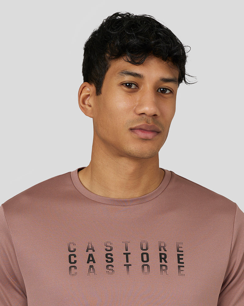 Castore Flow Short Sleeve Graphic T-Shirt Peach Clay | GQSAU5726