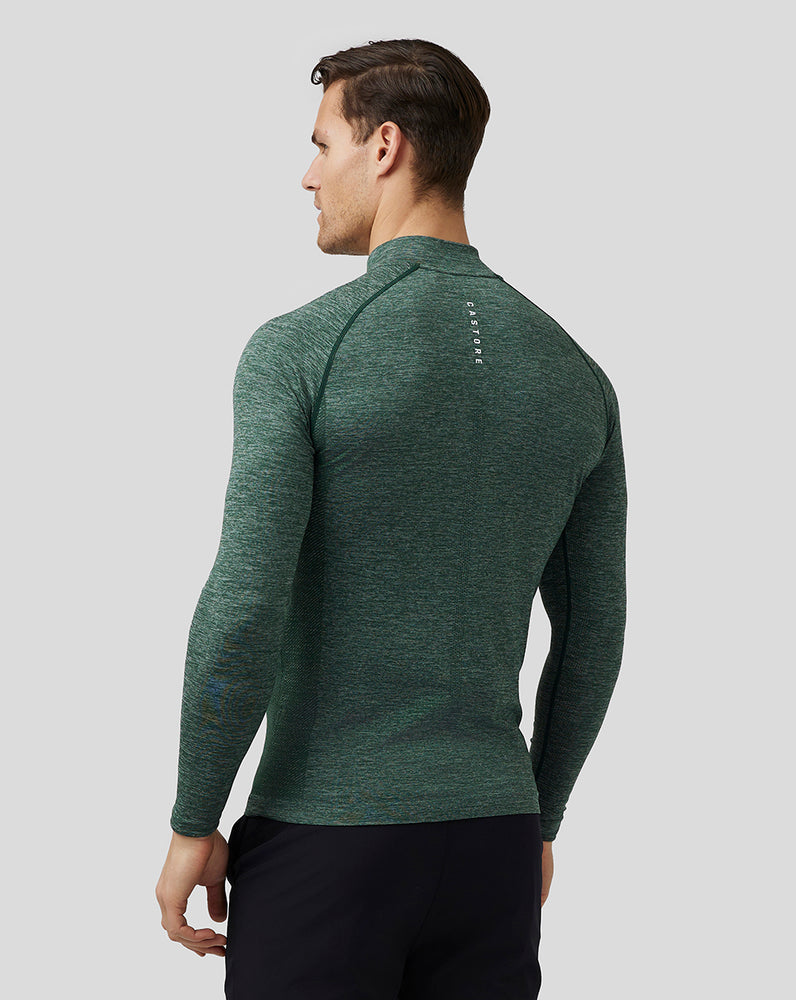 Castore Golf Body Mapped Seamless Quarter Zip Top Pine Grey | YLNFV7690