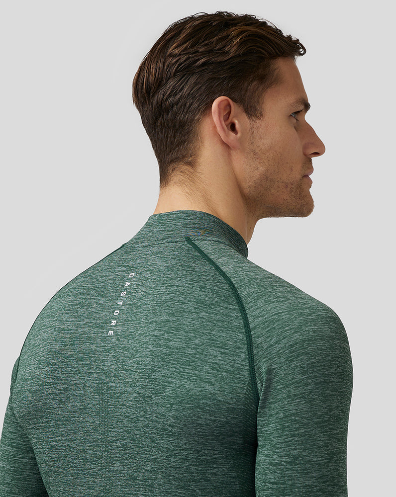 Castore Golf Body Mapped Seamless Quarter Zip Top Pine Grey | YLNFV7690