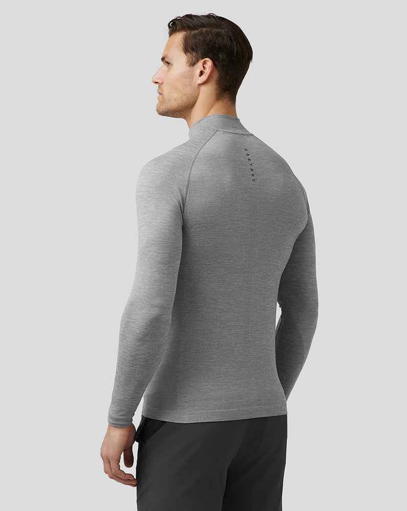 Castore Golf Body Mapped Seamless Quarter Zip Top Steel | JTQXI8652