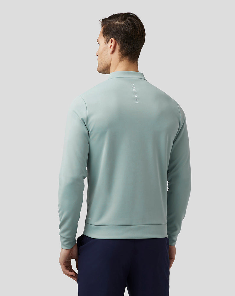 Castore Golf Club Classic Quarter Zip Top Stone Blue | IJUHD9208