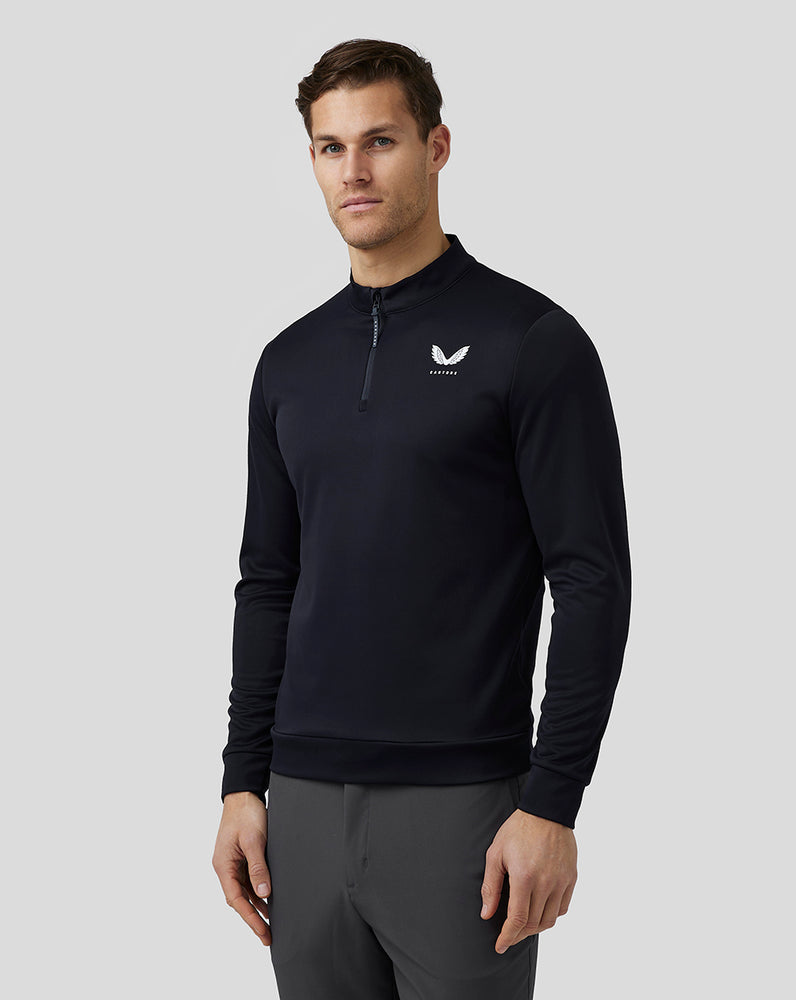 Castore Golf Club Classic Quarter Zip Top Midnight Navy | JWCIZ7581