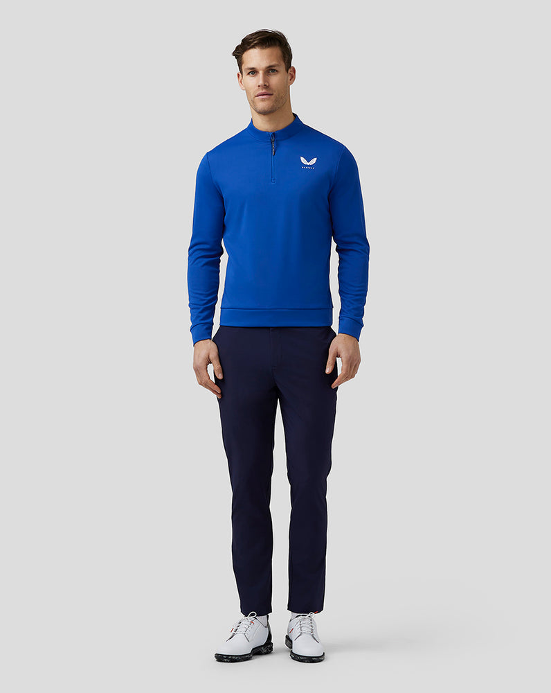 Castore Golf Club Classic Quarter Zip Top Royal Blue | SZMHD1904