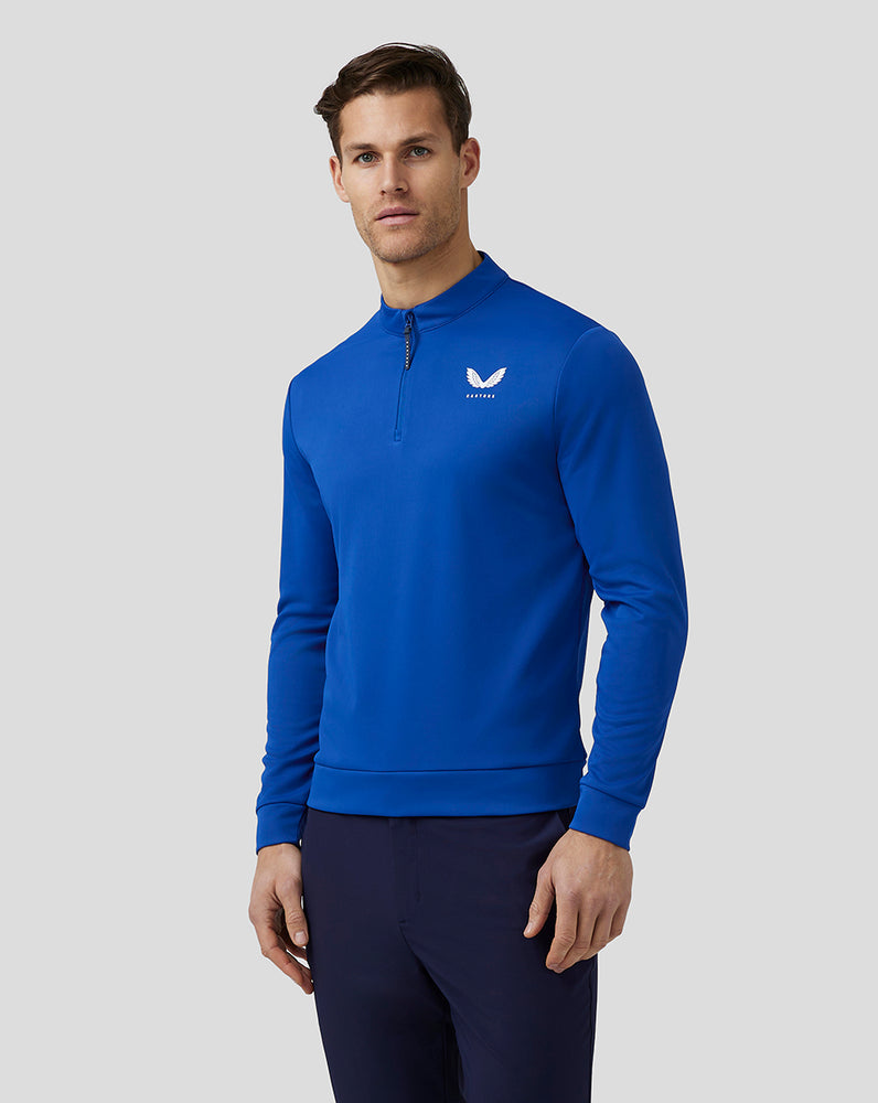 Castore Golf Club Classic Quarter Zip Top Royal Blue | SZMHD1904