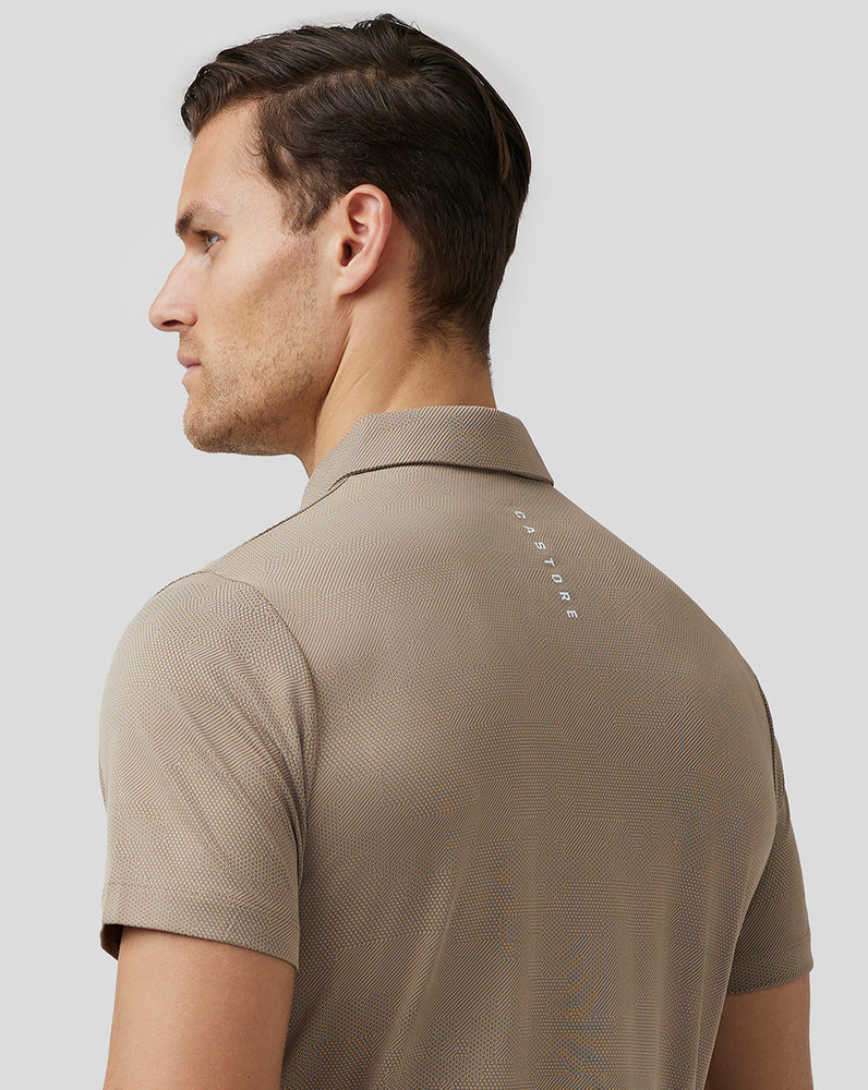 Castore Golf Engineered Knit Polo Clay | PTXRC1452