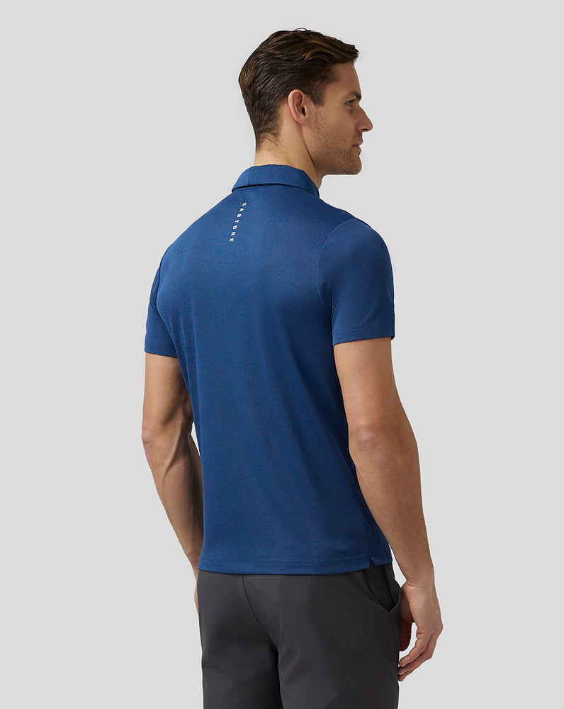 Castore Golf Engineered Knit Polo Navy | OAHQB4603