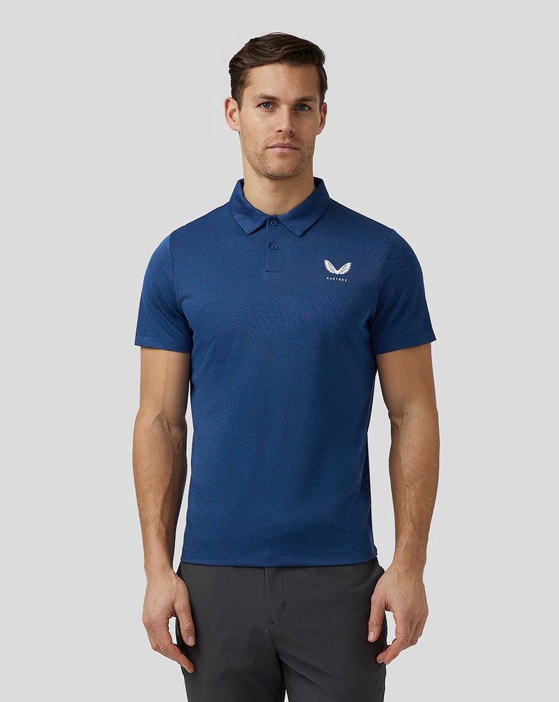 Castore Golf Engineered Knit Polo Navy | OAHQB4603