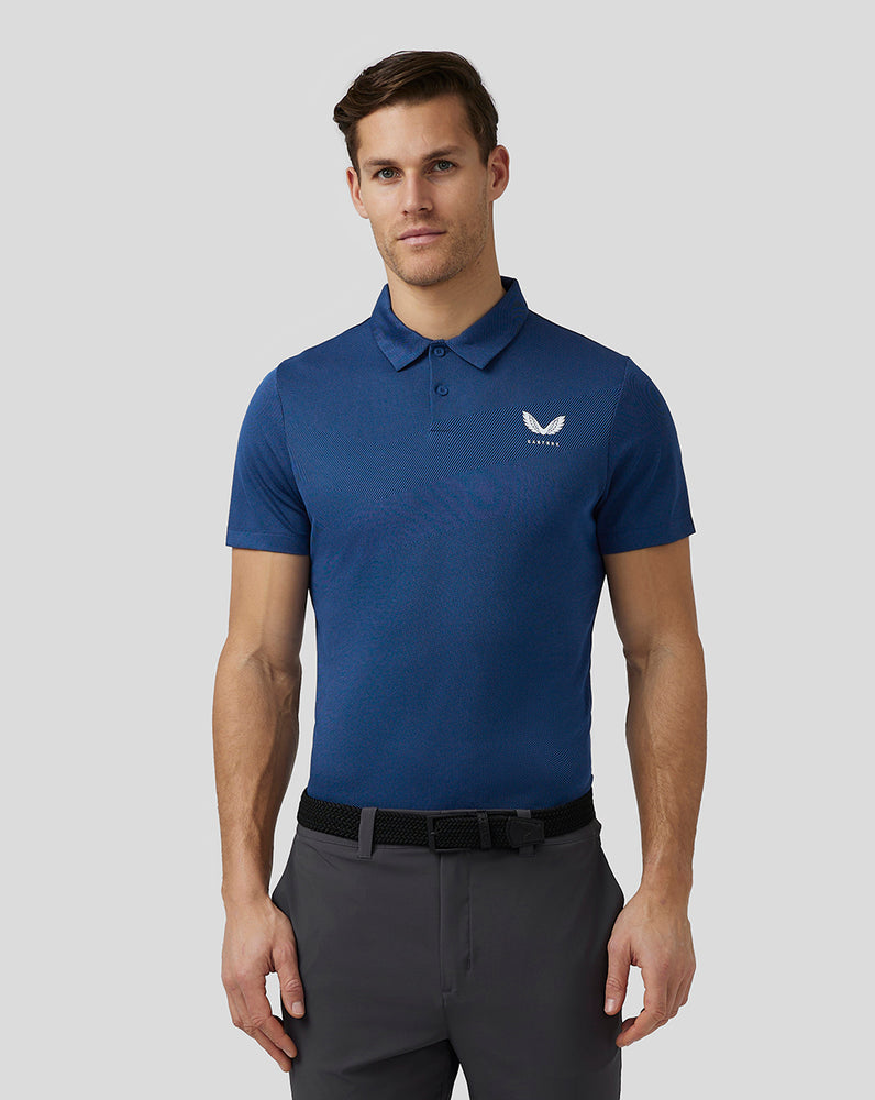 Castore Golf Engineered Knit Polo Navy | OAHQB4603