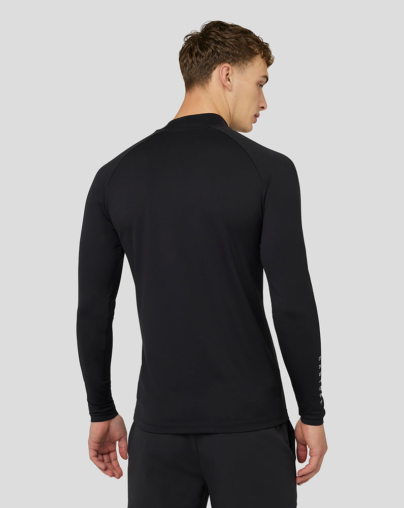 Castore Golf Long Sleeve Mock Neck Base Layer Black | CPQLU1368