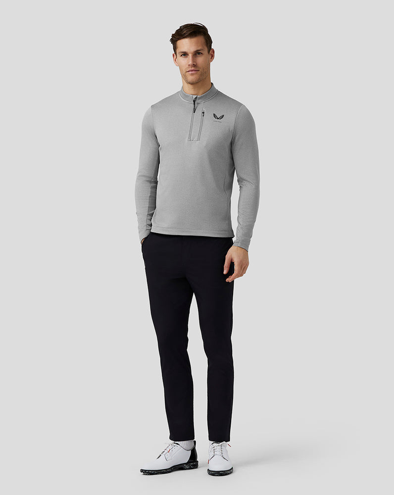 Castore Golf Pinnacle Tech Half Zip Top Steel | SDTMC0749