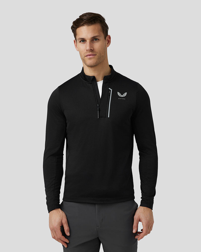 Castore Golf Pinnacle Tech Half Zip Top Black | IKSQE6378