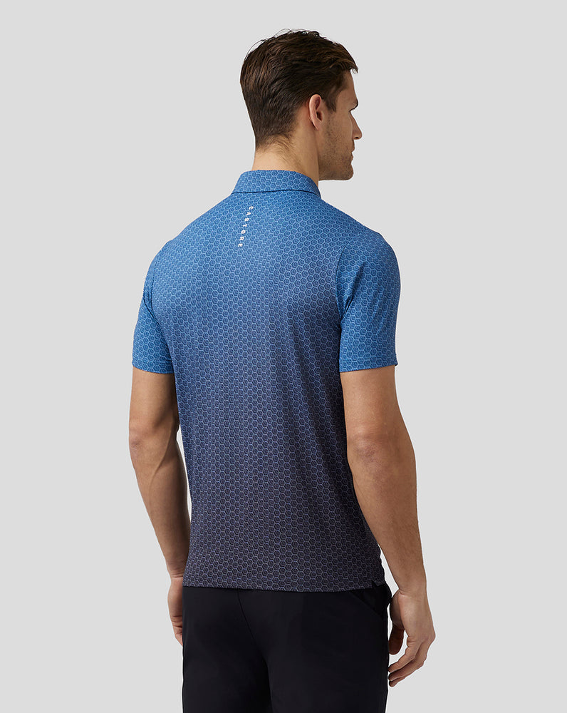 Castore Golf Print Polo Blue | JMSXW1274