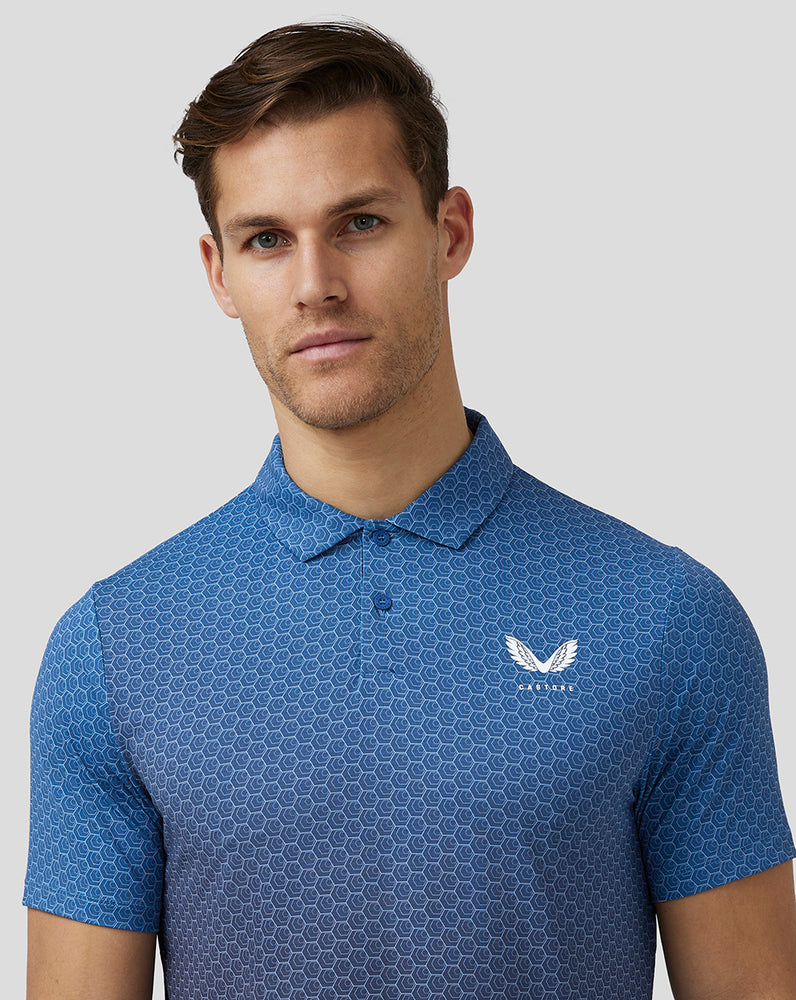 Castore Golf Print Polo Blue | JMSXW1274