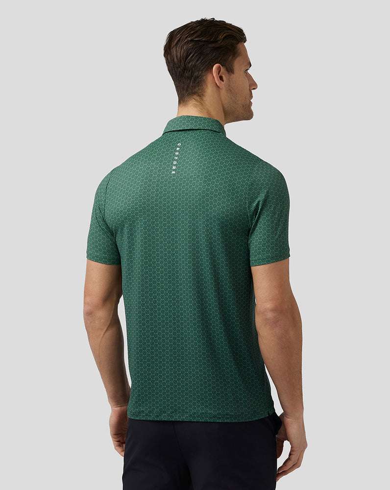 Castore Golf Printed Polo Green | GNLUB0938