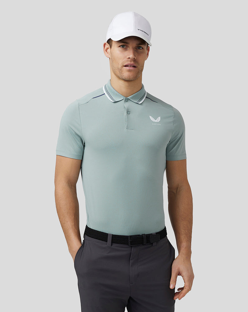 Castore Golf Tech Polo Stone Blue | QZYIW8153