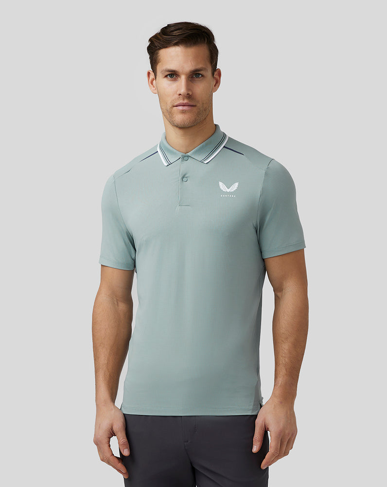 Castore Golf Tech Polo Stone Blue | QZYIW8153